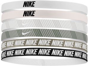 Nike Flex Classic Headbands 6 Pk Printed Light Soft Pink Light Army White