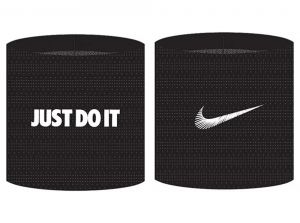 Nike M Wristbands 2 Pk Terry Black White