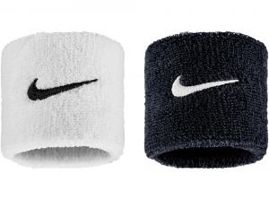 Nike Classic Swoosh Wristbands Black White Black