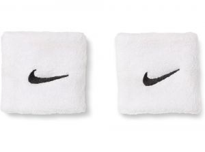 Nike Classic Swoosh Wristbands White Black