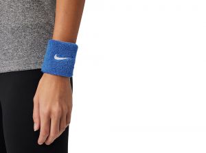 Nike Classic Swoosh Wristbands Game Royal White