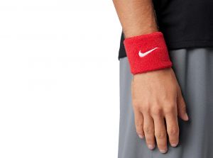 Nike Classic Swoosh Wristbands University Red White