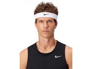 Nike Swoosh Classic Headband White Black