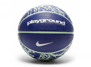 Nike Playground 8P Size 7 Basketball Deep Royal Blue Vapor Green White