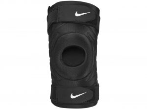 Nike Pro Open Knee Strap Sleeve Black White