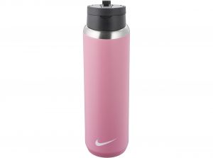 Nike SS Recharge Straw Bottle 24 OZ Pink Black White