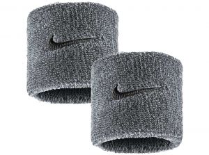 Nike Swoosh Classic Small Wristbands Grey Black