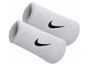 Nike Swoosh Double Wristbands White