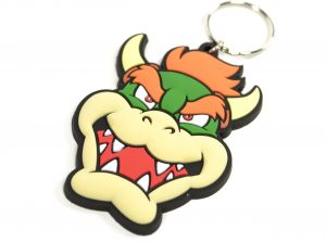 Nintendo Super Mario Bowser Rubber Keyring