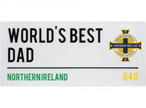 Northern Ireland FA Best Dad Light Street Sign
