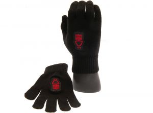 Nottingham Forest Basic Knit Gloves Black