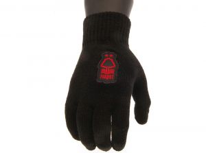 Nottingham Forest Basic Knit Gloves Black