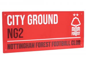 Nottingham Forest Dark Street Sign