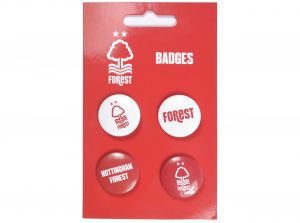 Nottingham Forest FC Four Pack Button Badges