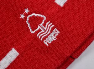 Nottingham Forest Roll Down Knitted Beanie Hat Red
