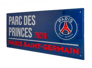 Paris Saint Germain FC Dark Street Sign