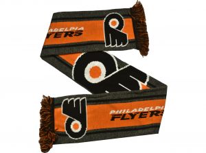 Philadelphia Flyers Big Logo NHL Scarf Orange Grey Black