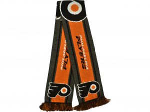 Philadelphia Flyers Big Logo NHL Scarf Orange Grey Black