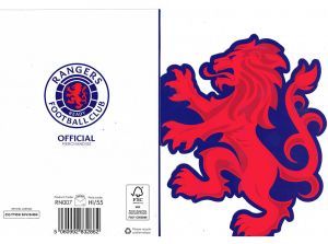 Rangers Cut Out Birthday Card