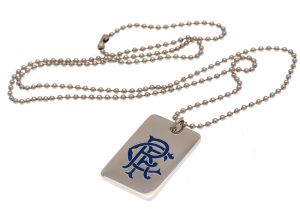 Rangers Enamel Crest Dog Tag and Chain
