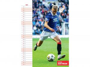Rangers Legends 2026 A3 Wall Calendar