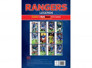Rangers Legends 2026 A3 Wall Calendar
