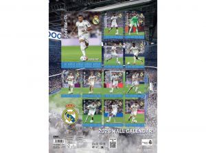 Real Madird 2026 A3 Wall Calendar