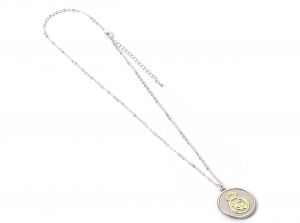 Real Madrid Silver Pendant with Crest Necklace