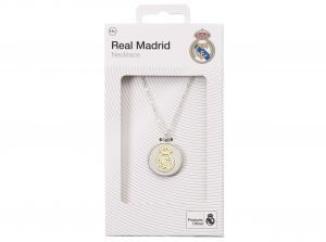 Real Madrid Silver Pendant with Crest Necklace
