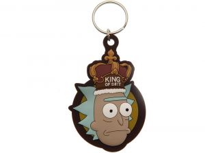 Rick and Morty King of Sh T Rubber Keyring