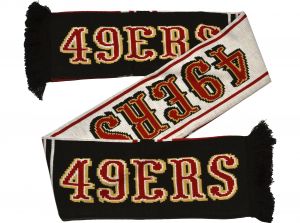 San Francisco 49ers Colour Rush Bar Scarf Black Red White