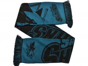 San Jose Sharks 2020 Word Mark Big Logo NHL Scarf Green Black