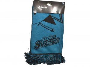 San Jose Sharks 2020 Word Mark Big Logo NHL Scarf Green Black
