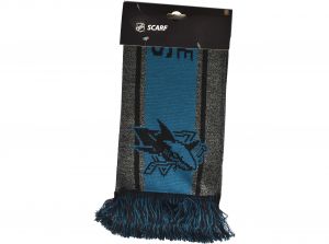 San Jose Sharks Big Logo NHL Scarf Green Black