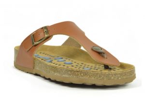 Sanosan Siete Lunas Geneve Brown Womens Designer Thong Sandals