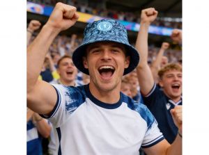 Scotland FA Reversible Bucket Hat Navy Blue