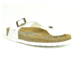 Sanosan Siete Lunas Geneve Womens White Designer Thong Sandals