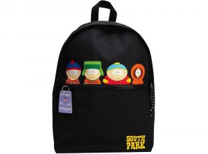 South Park Black Backpack With Towlie Zipper Keyring