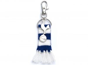 Spurs Blue Stripe Scarf and Crest Backpack Hanger
