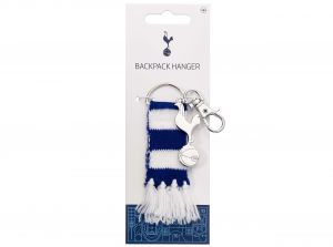 Spurs Blue Stripe Scarf and Crest Backpack Hanger