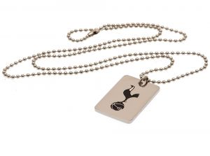 Spurs Enamel Crest Dog Tag and Chain