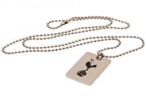 Spurs Enamel Crest Dog Tag and Chain