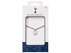 Spurs Football Club Silver Tone Ballbead Bracelet