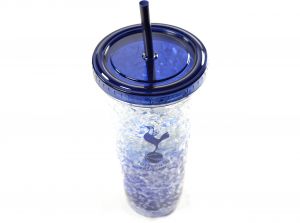 Spurs Freezer Cup With Straw