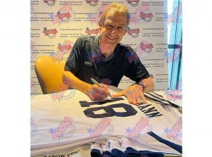 Spurs Klinsmann Signed Framed Football Shirt