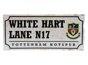 Spurs Nostalgia Metal Street Sign