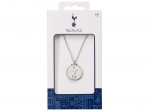 Spurs Silver Tone Disc Necklace