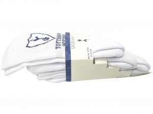 Spurs Sports Socks White Blue 8 to 11 UK