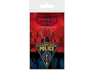 Stranger Things Hawkins Police Woven Keyring