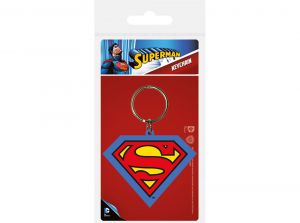 Superman Shield Rubber Keyring